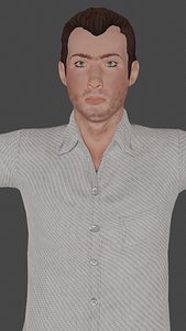 Man Ross Low poly Game Ready