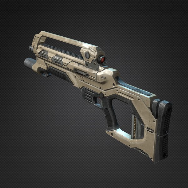 max sci-fi assault rifle