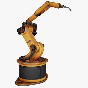 Industrial Arc Welding Robot Kuka Cybertech Low Poly PBR