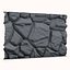 Rubble Stone Wall Game Asset