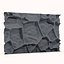 Rubble Stone Wall Game Asset