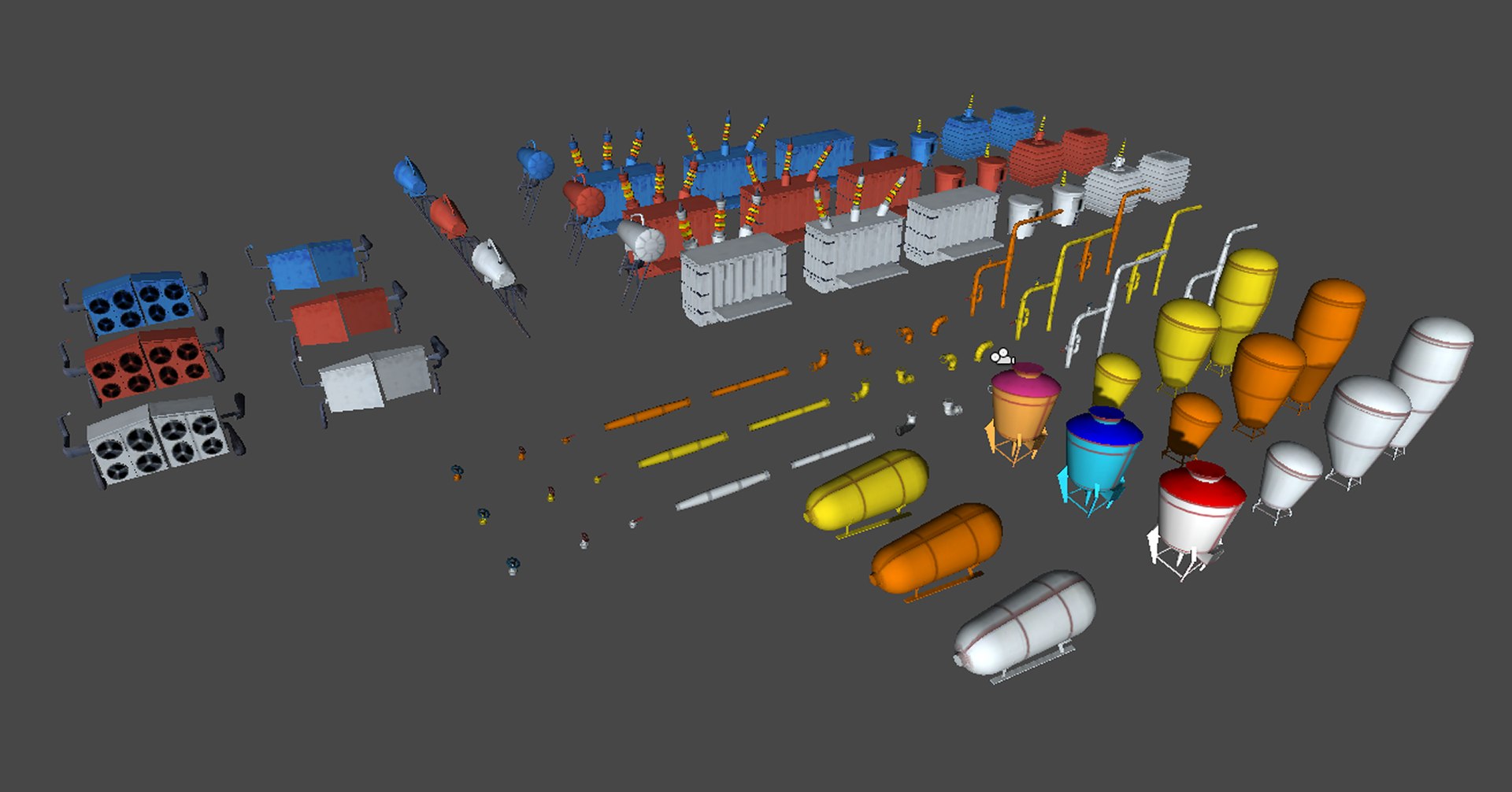 Industrial Cartoon Props Model - TurboSquid 1626770