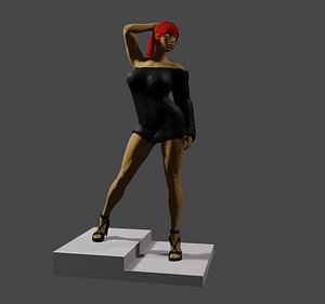 Sexy Sweater Girl NSFW 3D model