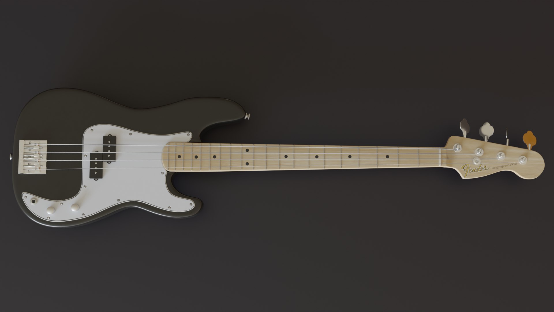 3D Bass Guitar - Fender Precision Bass - TurboSquid 1880238