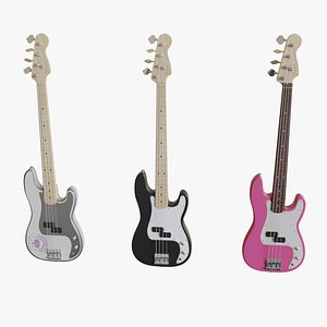 3D Bass Guitar - Fender Precision Bass