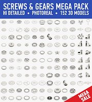 Screw and gear