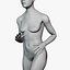 Female mannequin pose 4 PBR 3D model