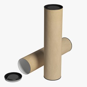 3D model packaging tube 02