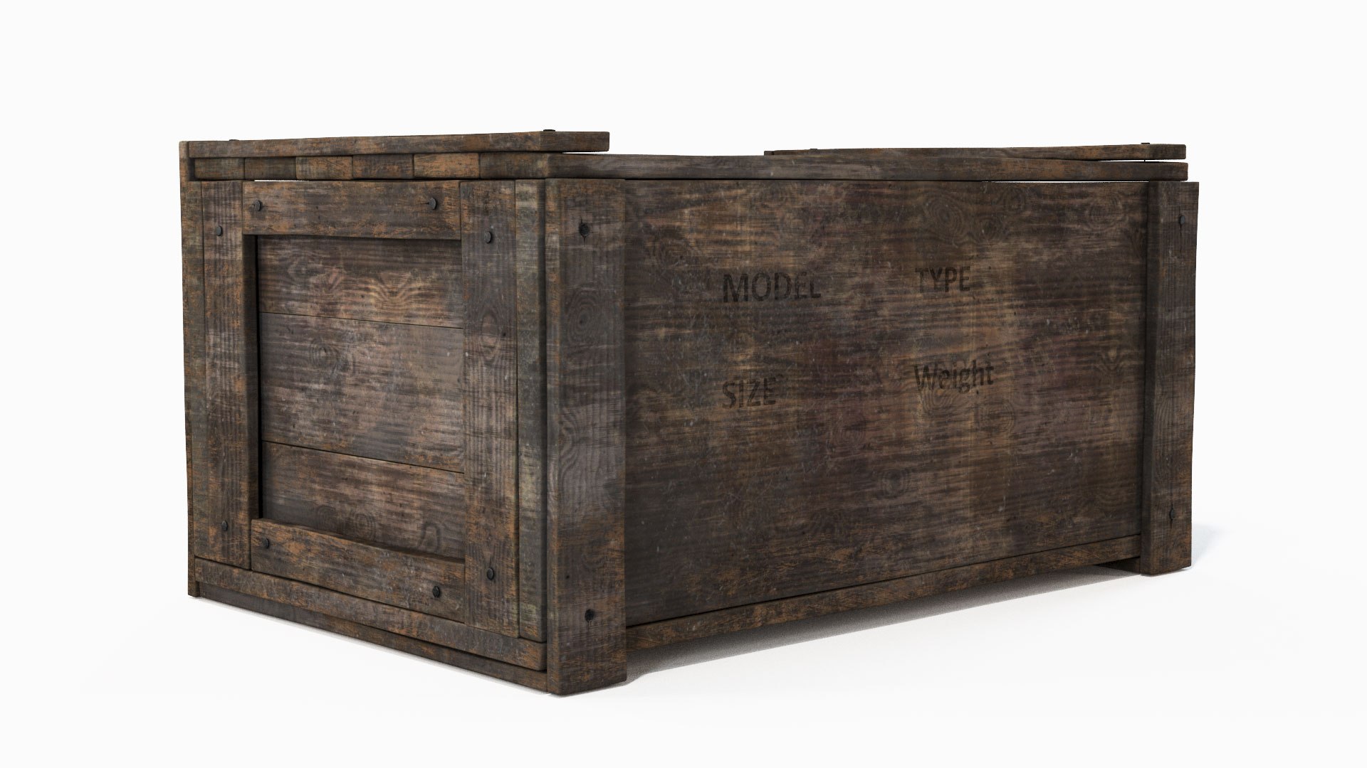 Realistic Wooden Box Pbr 3D - TurboSquid 1676396