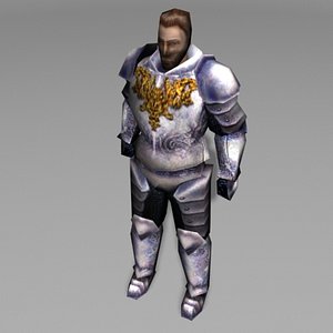 3ds knight character human