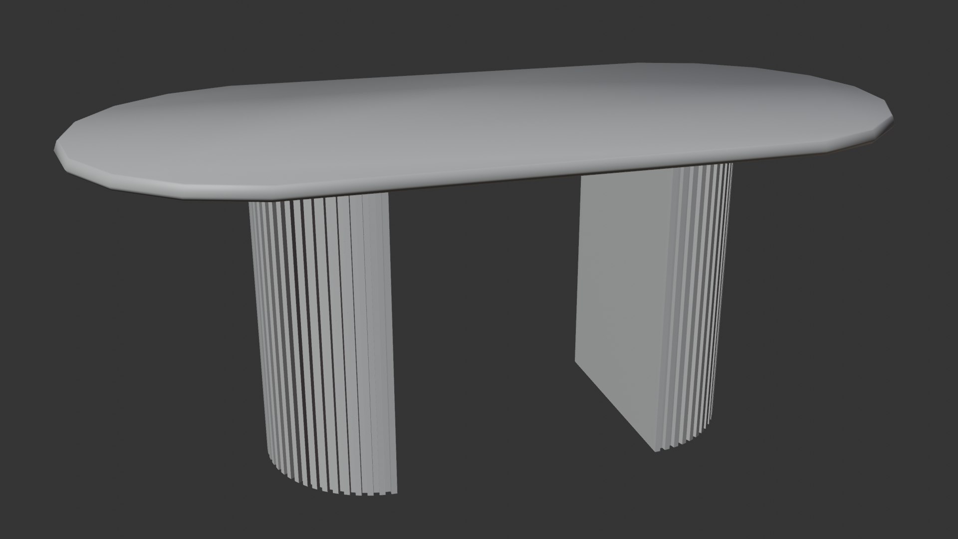Elegant Oval Wooden Dining Table 3D Model 3D Model - TurboSquid 2384890