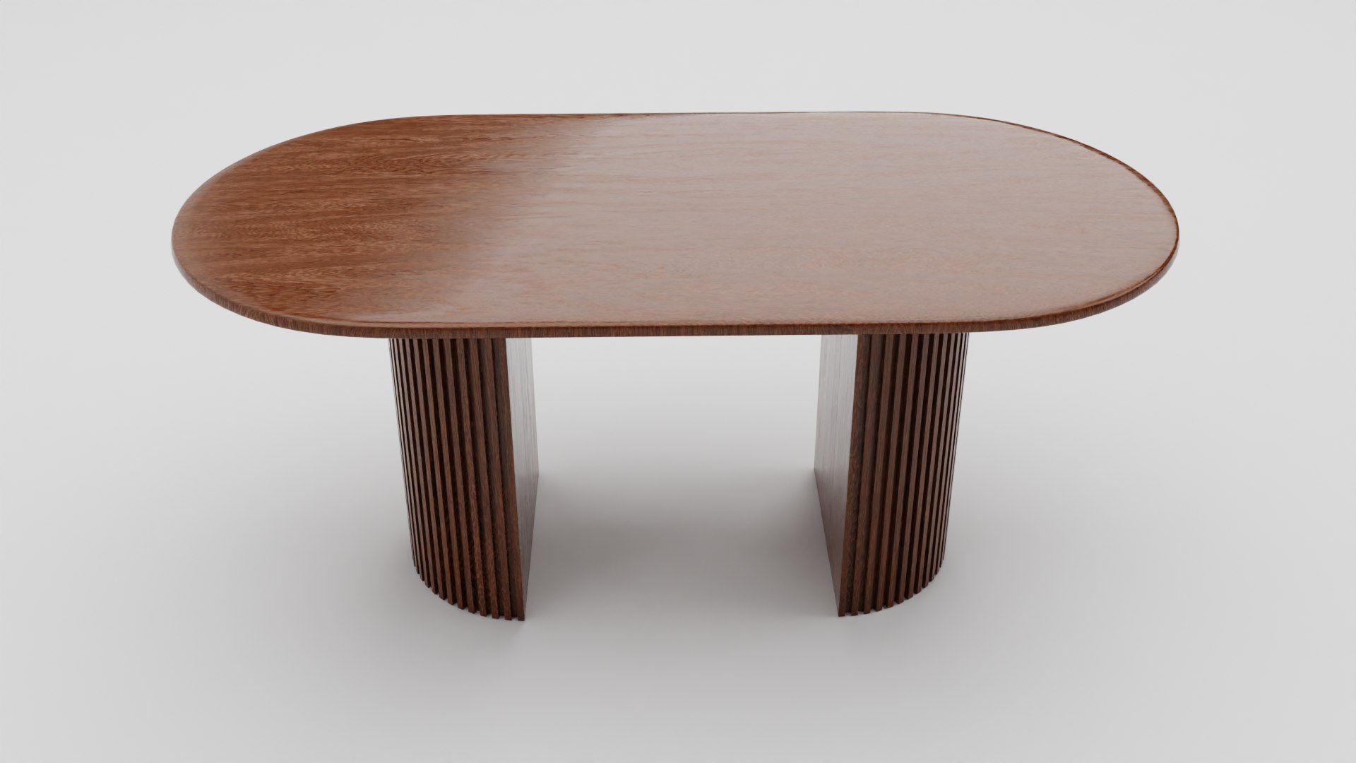 Elegant Oval Wooden Dining Table 3D Model 3D Model - TurboSquid 2384890