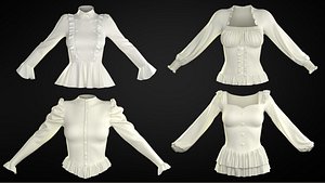3D 5 BLOUSE FEMALE