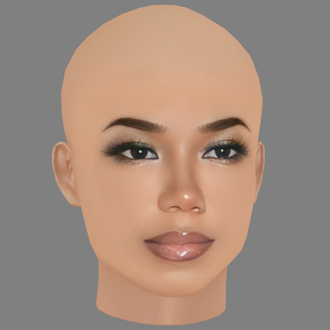 Jhene Aiko Head - No Hair - Low poly head for game 3D model https://p.turbosquid.com/ts-thumb/14/TJZ6L2/7b/08/png/1763340061/1920x1080/fit_q87/98ba8fdaeb0f924a66b66ff39288433ef046bb6f/08.jpg
