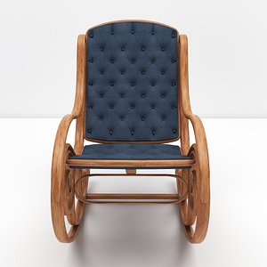 3D Wooden Rest Chair model