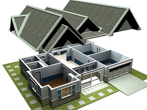 house 3d 3ds