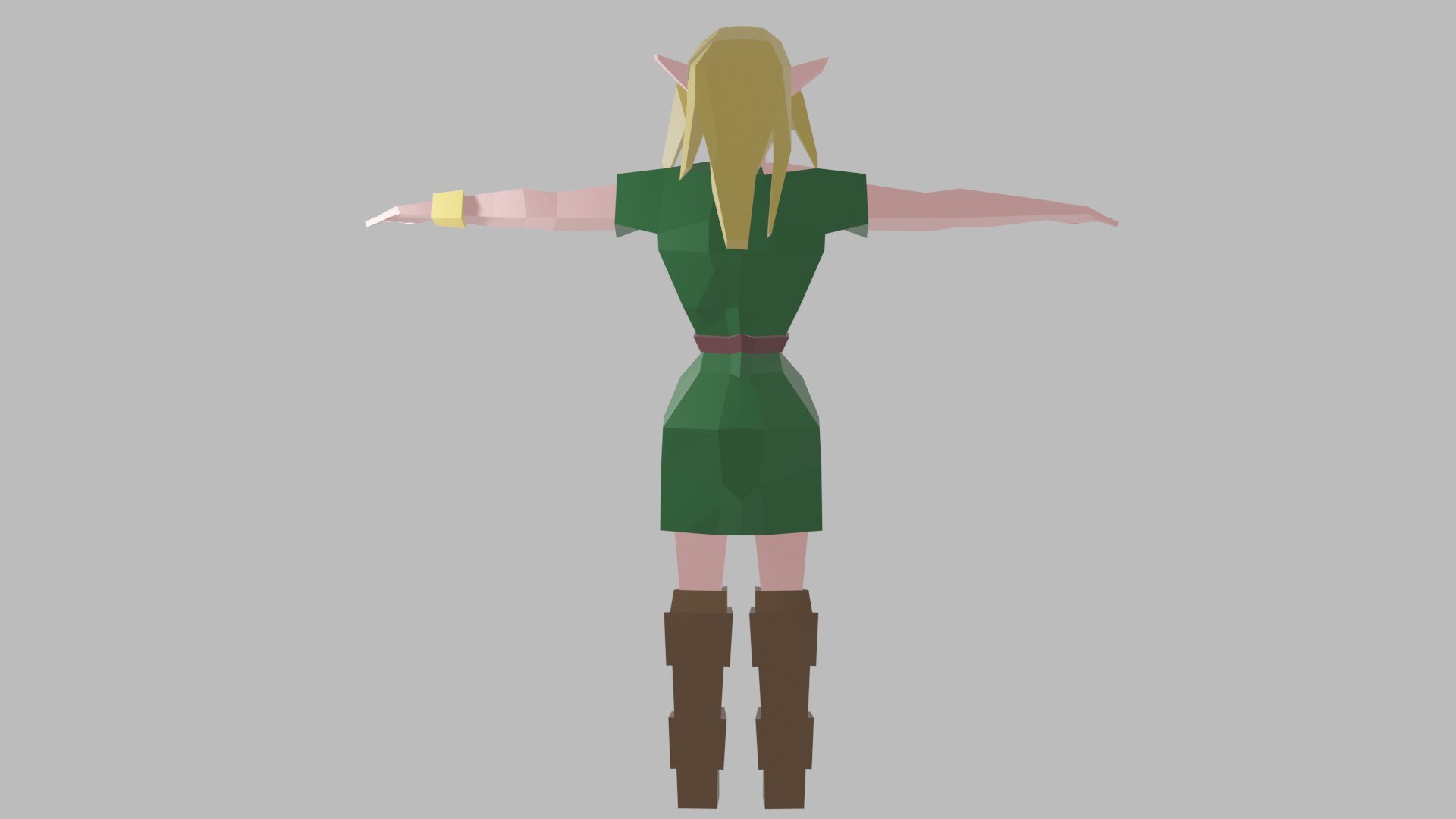 3D Model Low Poly Fantasy Elve Girl Character Rigged Unity - TurboSquid ...
