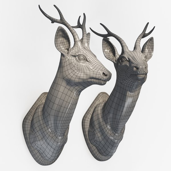Wall deer model - TurboSquid 1435768