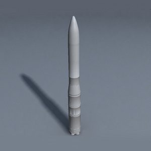 missle rocket 3d model