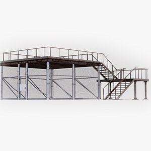 Rooftop Stairs12 3D