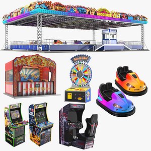 Large Detailed Arcade Games