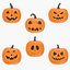 Collezione di zucche di Halloween
