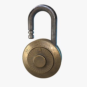 Padlock 6 code 3D