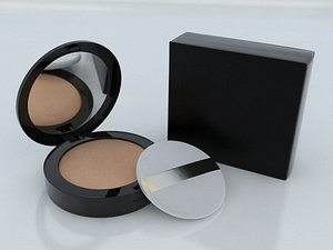 cosmetic foundation powder cushion 3D model