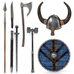 3D viking weapon