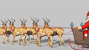 Santa Chariot Animations