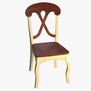 antique dining chair 3D model