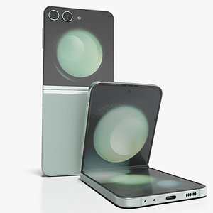 Galaxy Z Flip5 Mint 3D model