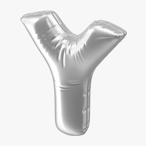 foil balloon letter y 3D
