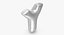 Foil Balloon Letter Y Silver