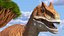 Allosaurus Yellow Coloring Rigged for Cinema 4D