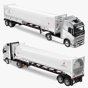 Volvo FH16 750 Globetrotter Truck with Liquid Natural Gas Trailer