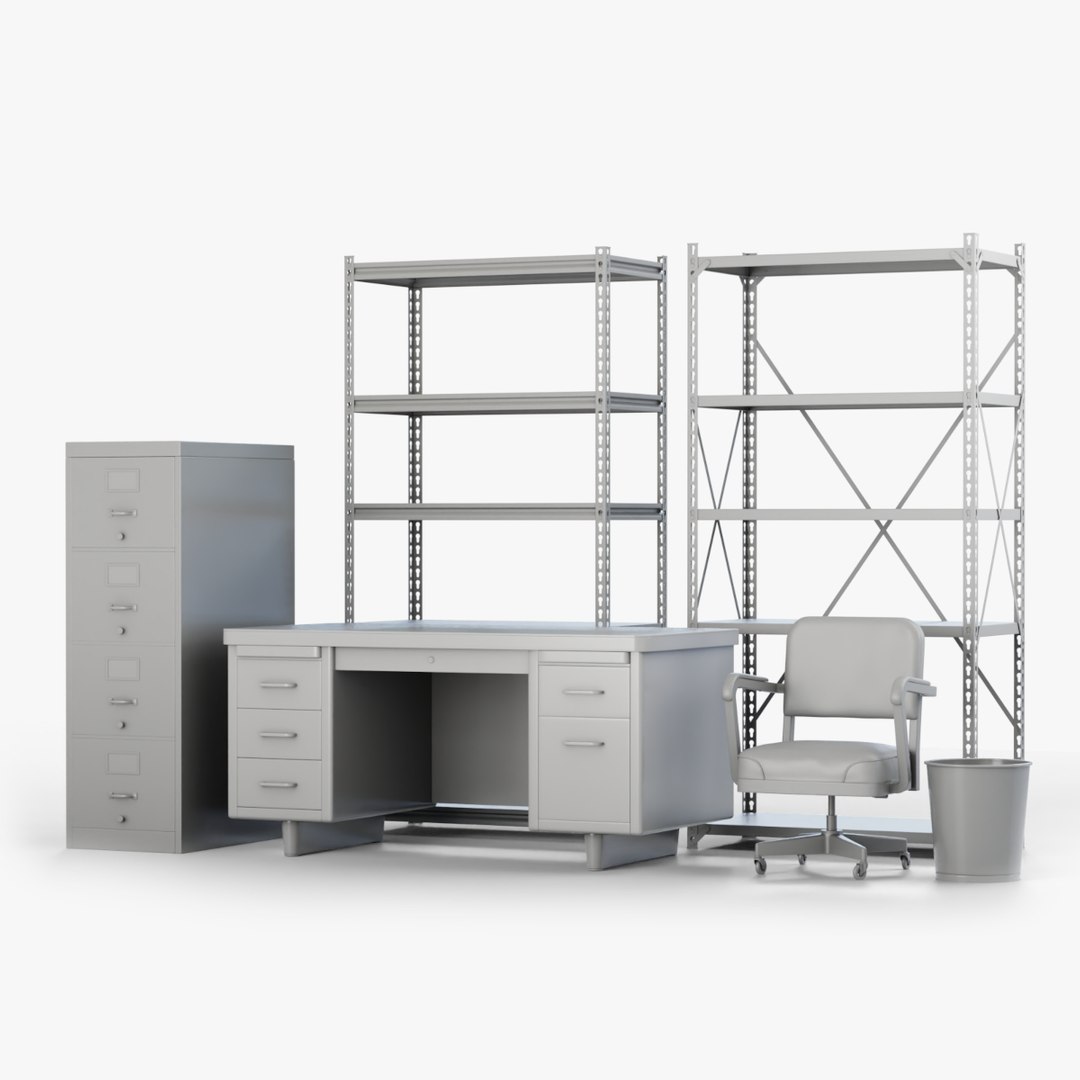 Office Furniture Pack 3D Model TurboSquid 1942497