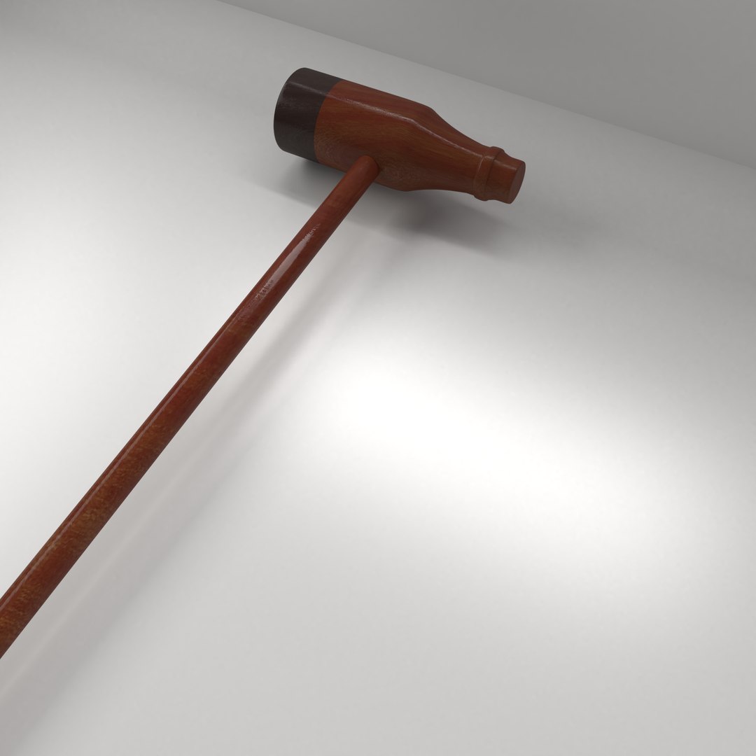3D woodball mallet TurboSquid 1499667