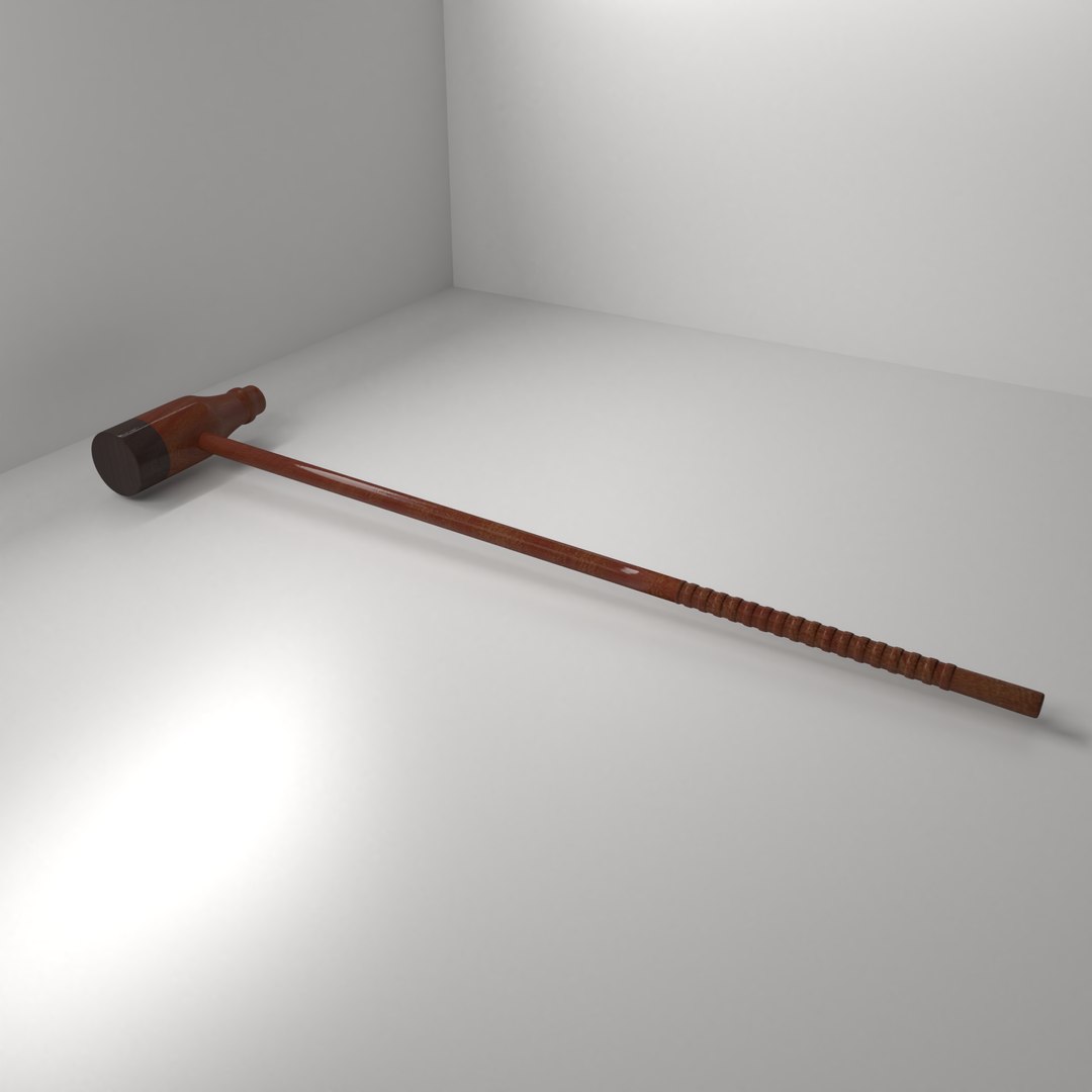 3D woodball mallet TurboSquid 1499667