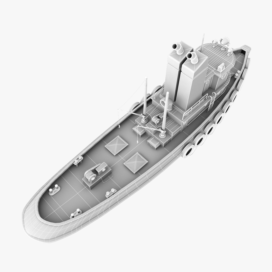 3d Model Tug Boat