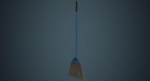 3D broom 1a model