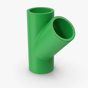 3D model Water Plastic Tee Pipe