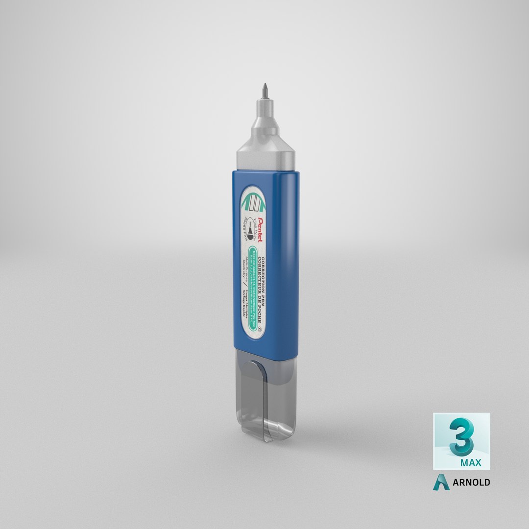 Correction Pen 02 3D model https://p.turbosquid.com/ts-thumb/15/3709Uo/LS/stemcell_max_arnold_render/png/1635489379/1920x1080/fit_q87/c5bf45bf452d03dc27c969aebff38b47a57d31b3/stemcell_max_arnold_render.jpg