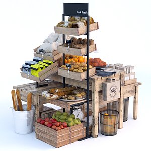 3D Grocery Store 1 model