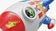 Inflatable Cartoon Space Rocket Ship