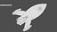 Inflatable Cartoon Space Rocket Ship