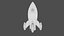 Inflatable Cartoon Space Rocket Ship