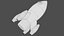 Inflatable Cartoon Space Rocket Ship
