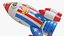 Inflatable Cartoon Space Rocket Ship