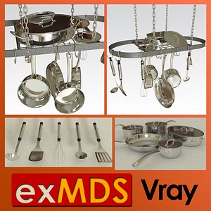 Hanging Saucepan Holder (vray)
